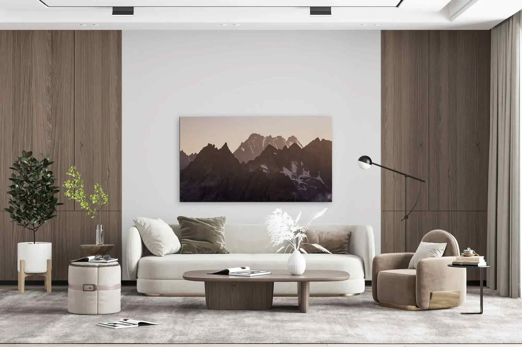 Shadows and Light of the Alps Mockup