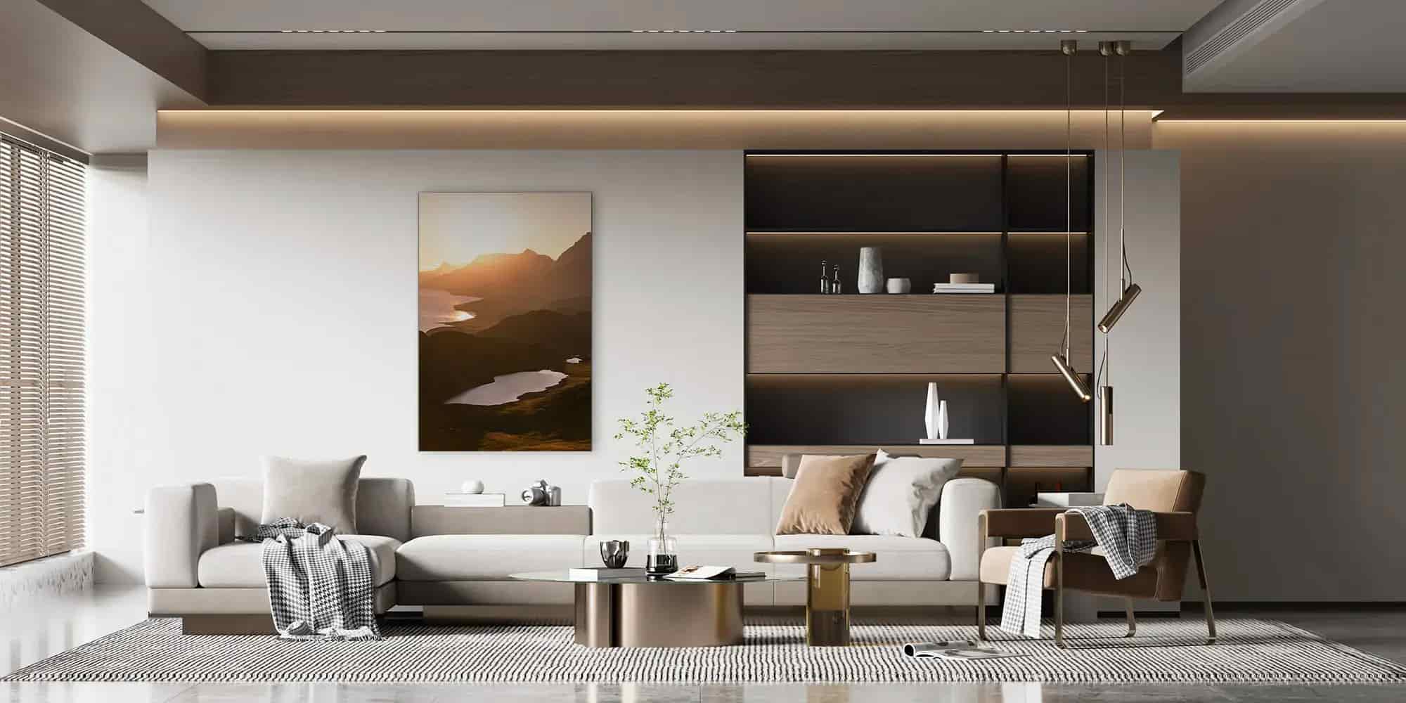 Sonnenkronen über Norwegen Mockup