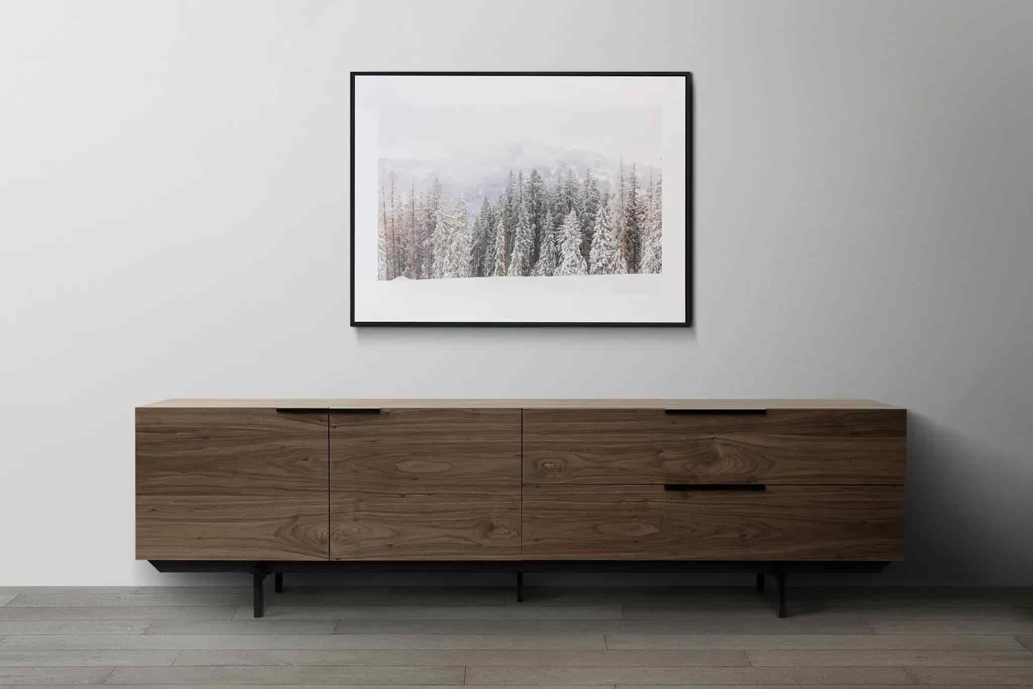 Icy forests of the Alps Mockup