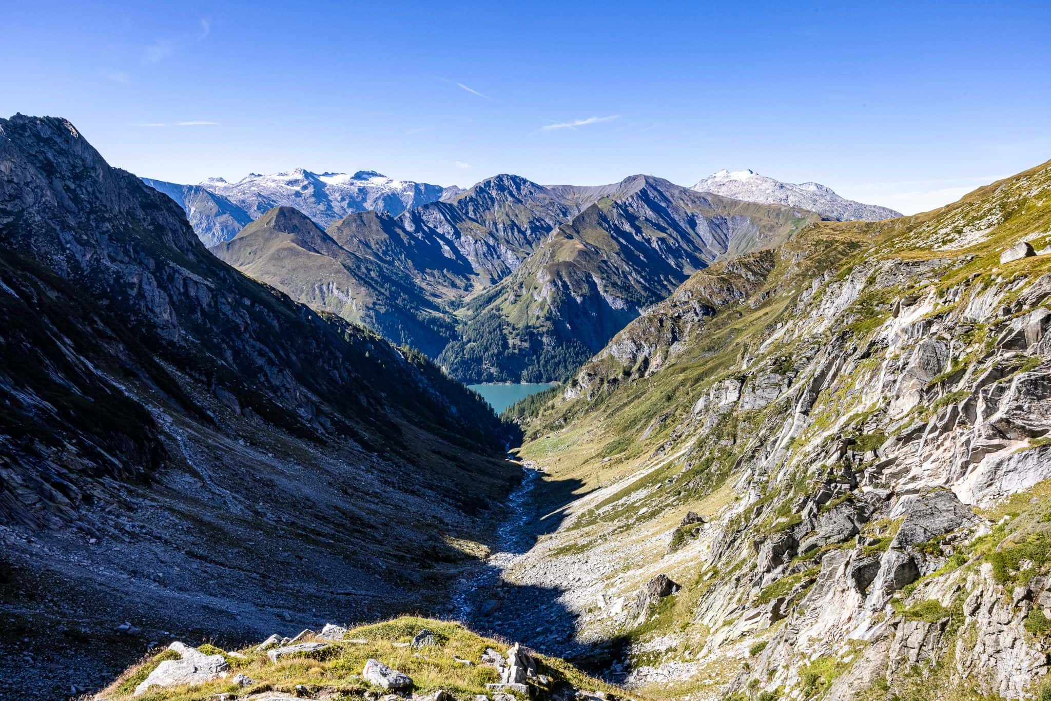 Typical Ticino high valley in the early evening sun