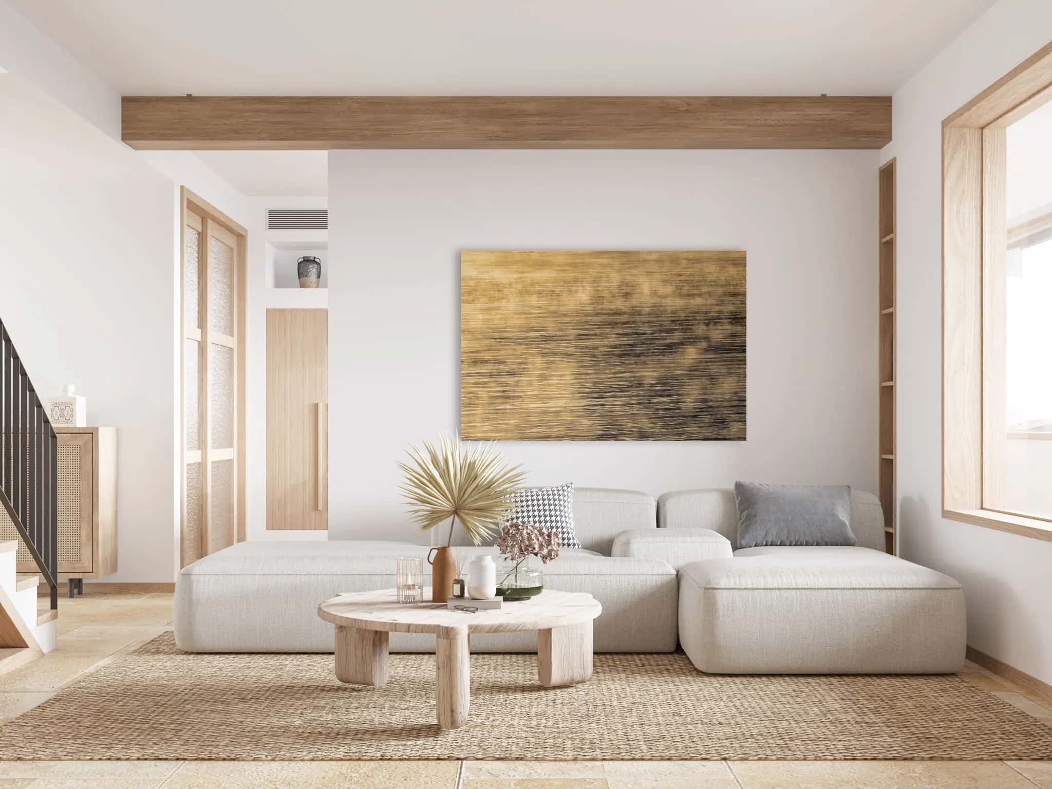 Elegant prints in harmony with the interior