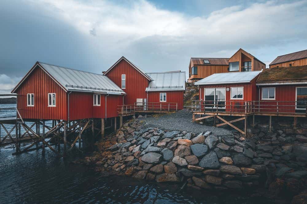 Modern accommodation in traditional Norwegian style