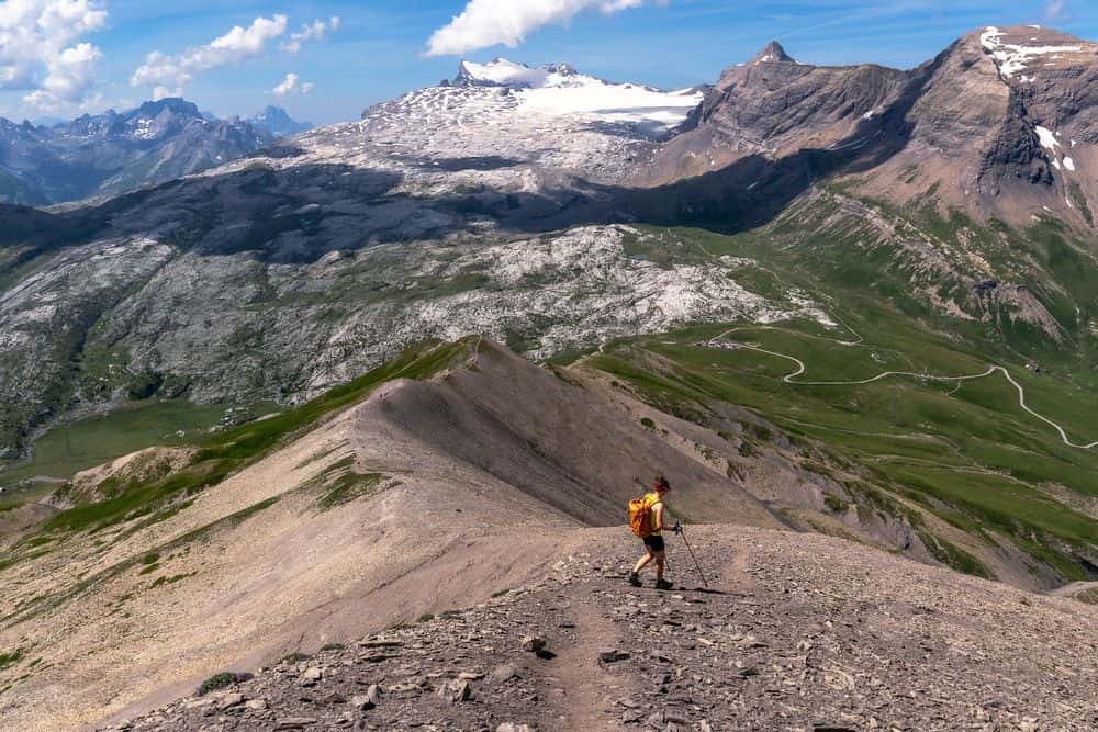 Three-thousand-meter peak high above the Rhone Valley