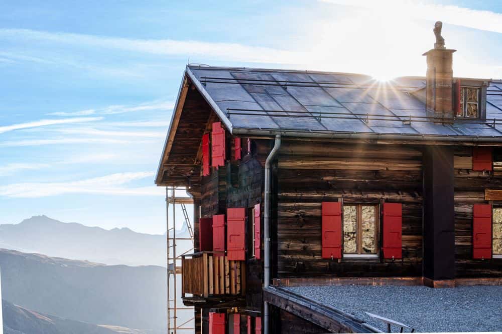 Our home for the night is the Fluhalp at 2,620 m