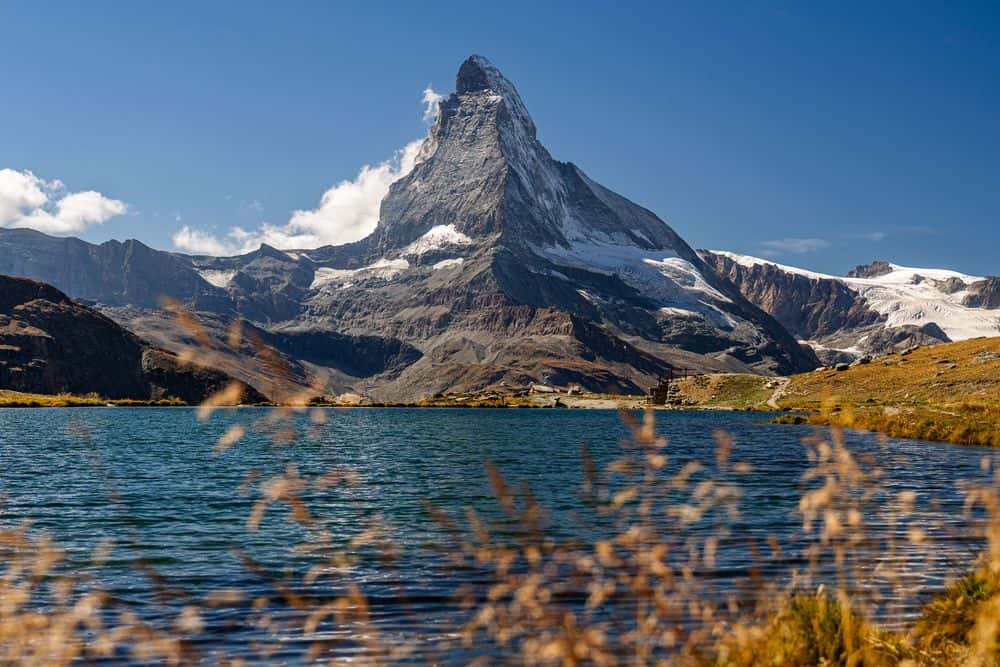 Lake Stellisee offers us some beautiful photo opportunities all around the Matterhorn