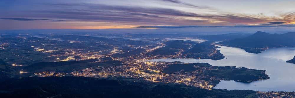 Das morgendliche Panorama über Luzern ist einzigartig
