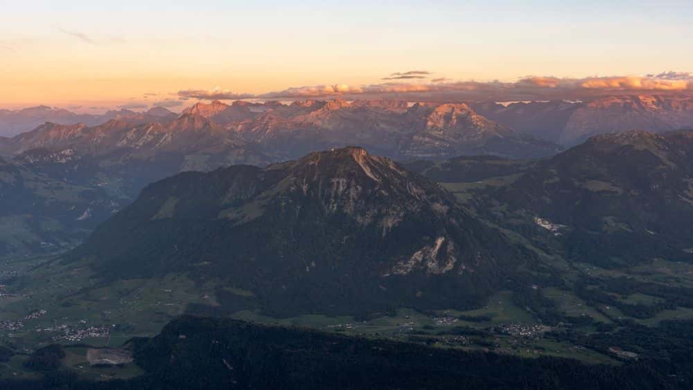 Abendstimmung über der Zentralschweiz