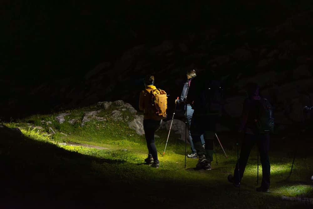 By the light of our headlamps, we make our way through the night up to the Eggishorn at an altitude of just under 3,000 meters. 
