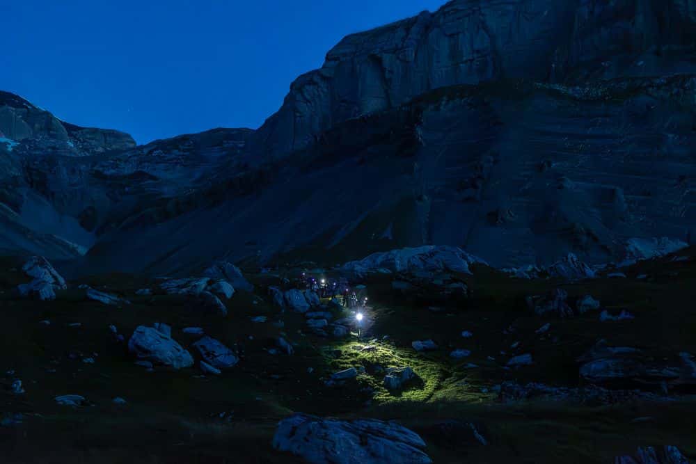 In the darkness, we can hear the immense scale of the UNESCO World Heritage Site at the Aletsch Glacier more than we can see it
