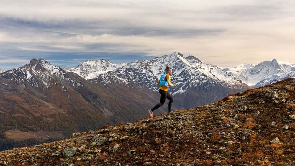 Trail running uphill & downhill technique training