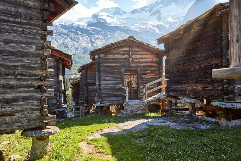 The Valais barns are unique.