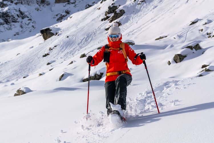 Privately guided snowshoe tour