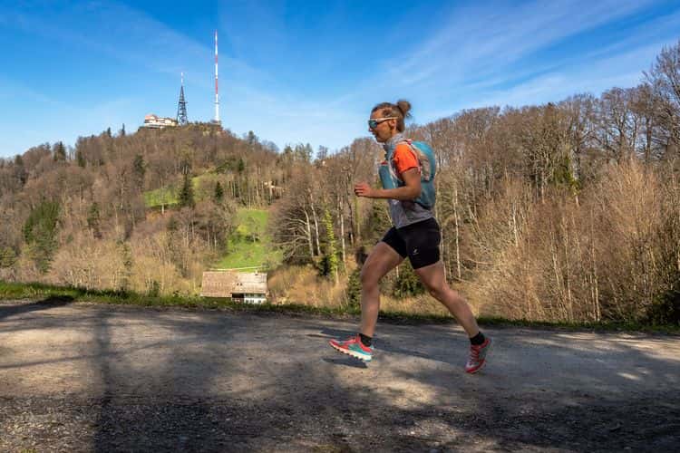 Trail running from Zurich to the Uetliberg