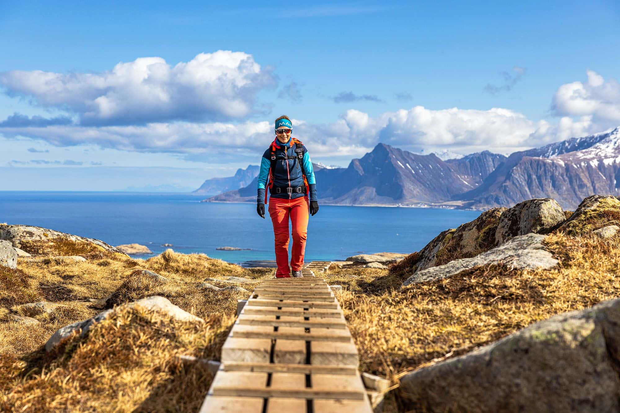 On the wooden path