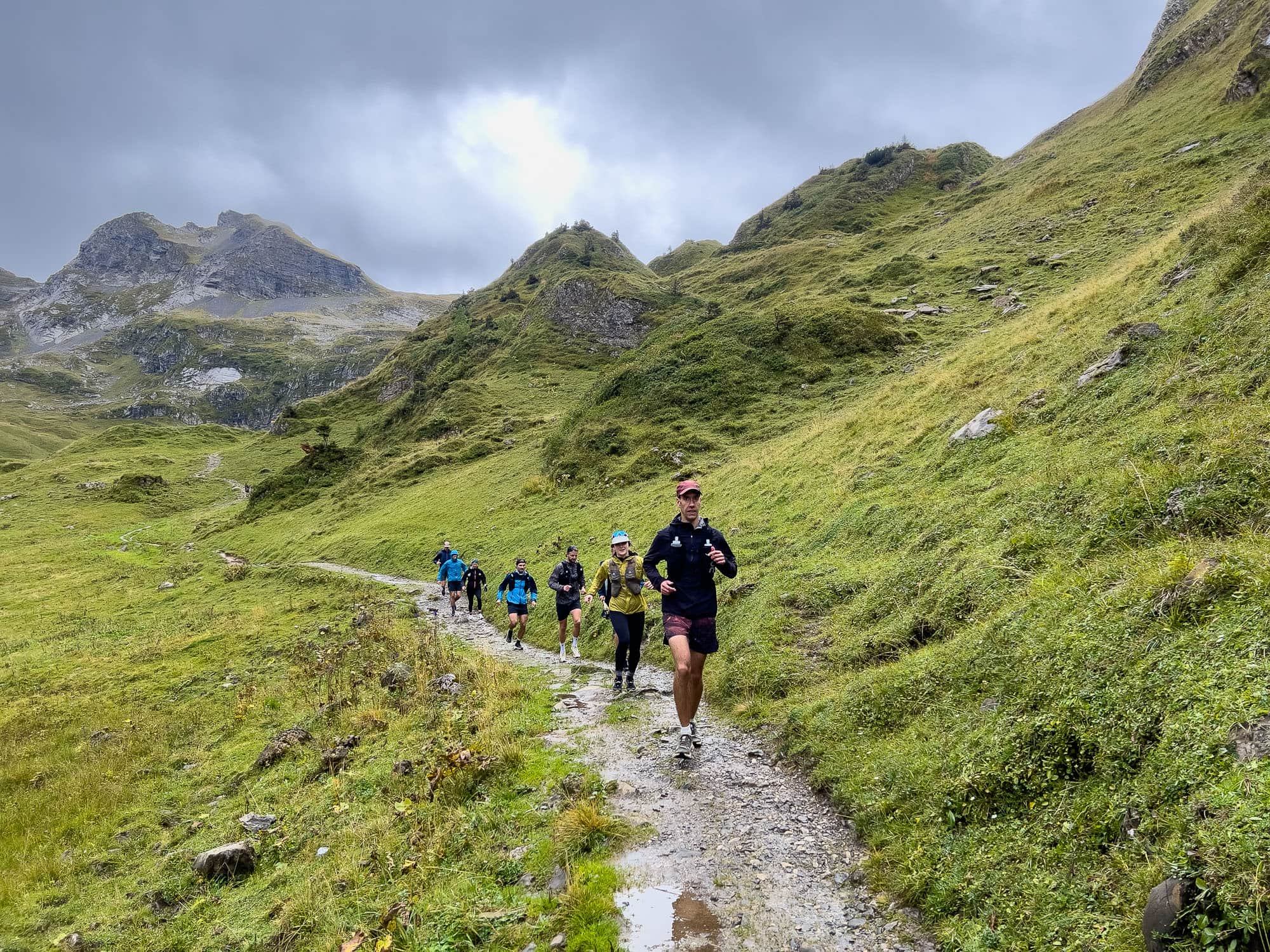 Trail running Lidernen hut