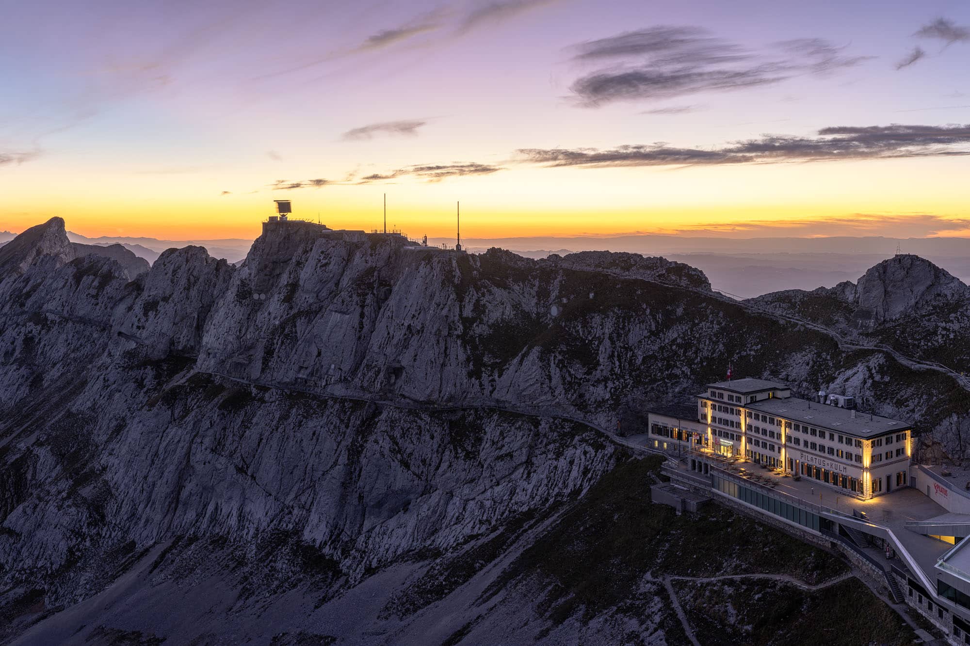 Privater Fotoworkshop Pilatus: Nach der letzten Bahn