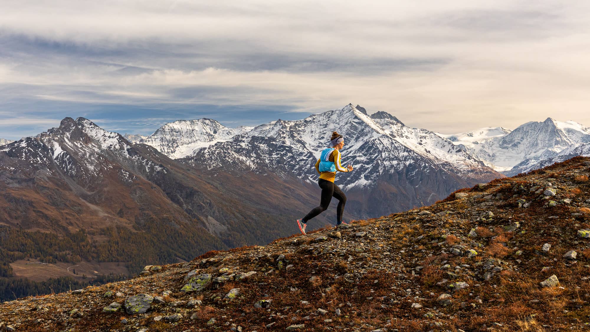 Trail running uphill & downhill technique training