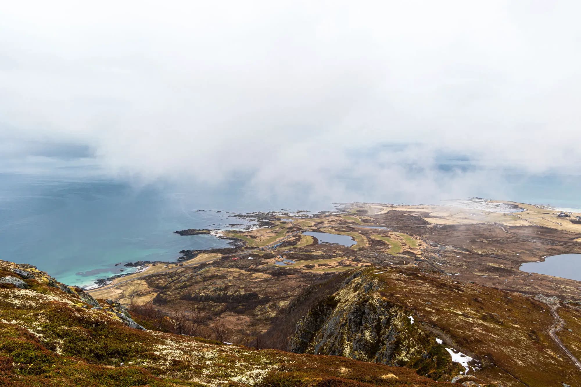 Blick über Gimsøya