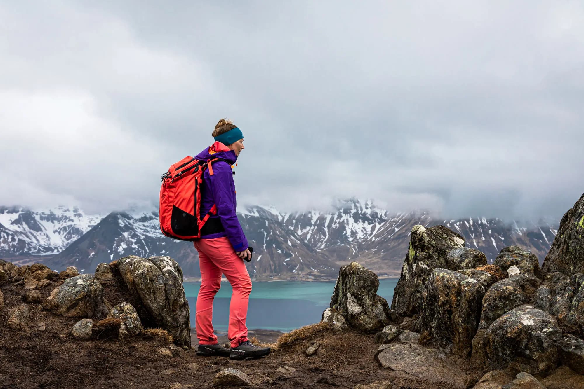 Hoven, Lofoten, 367 m über dem Meer