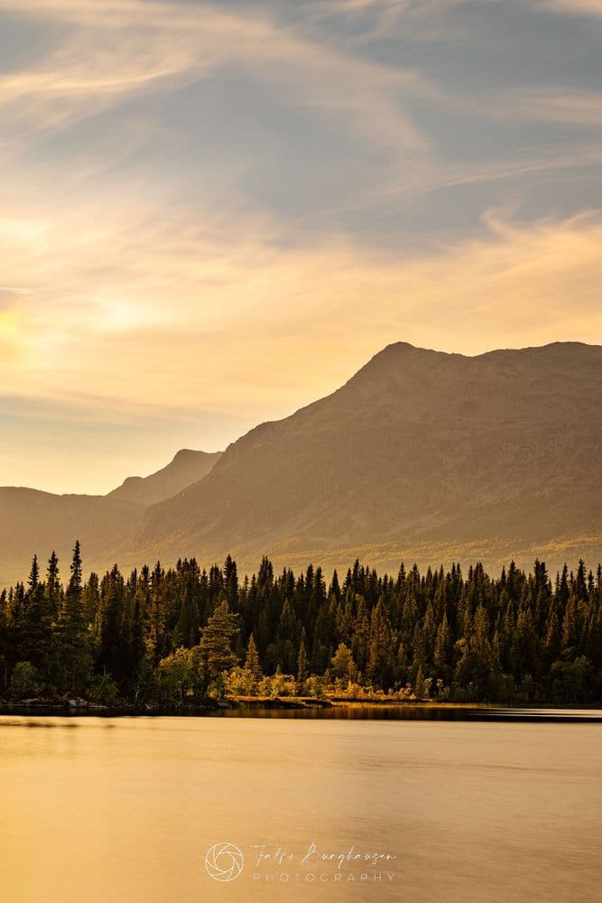 Golden light in Hemsedal
