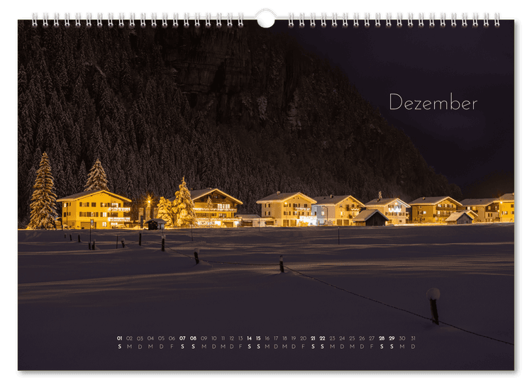 Mountains calendar 2024 11