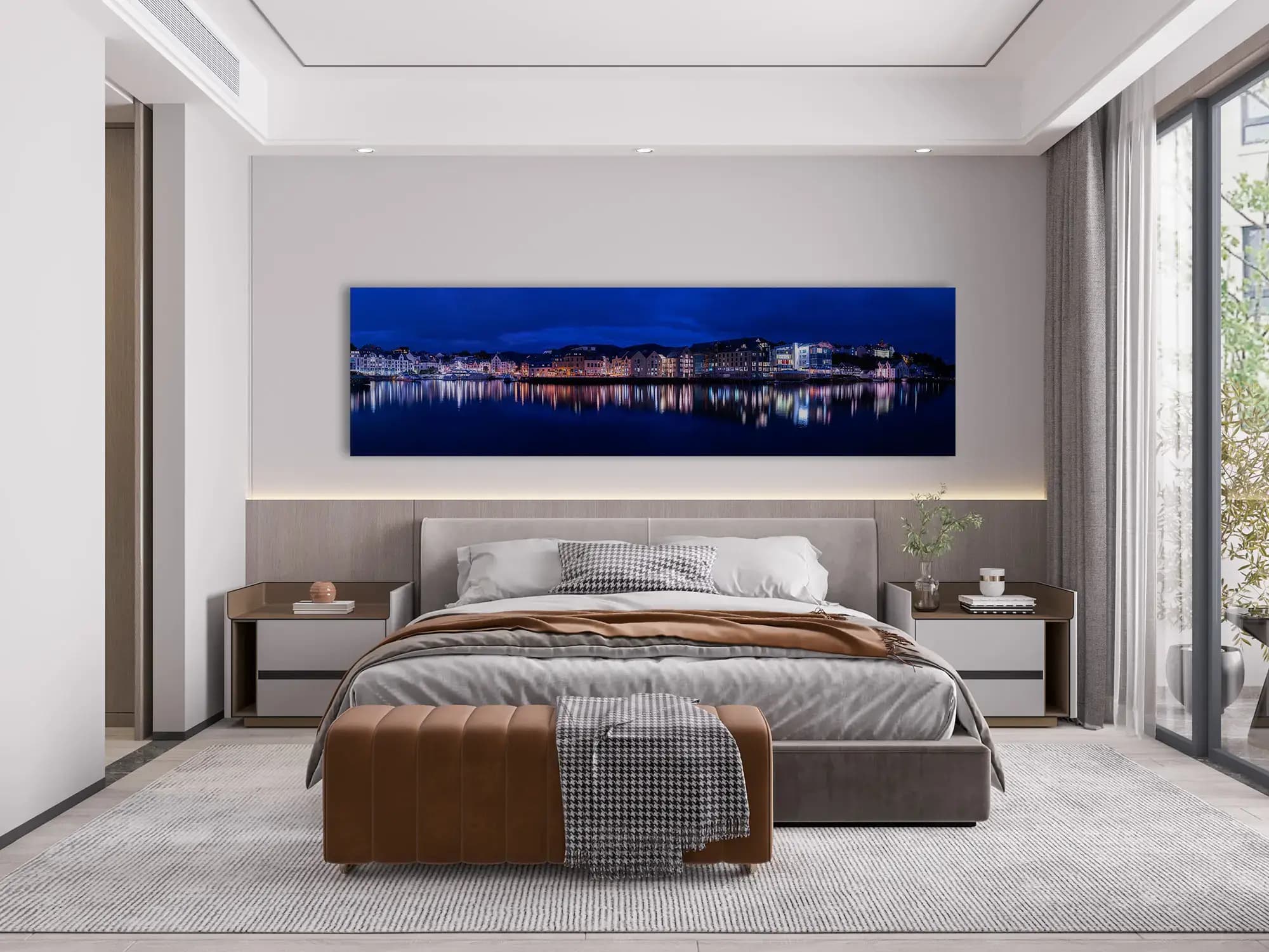 Harbor Symphony in Blue Mockup
