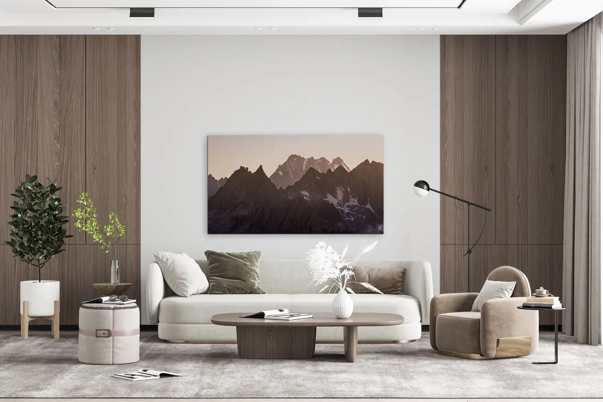 Shadows and Light of the Alps Mockup