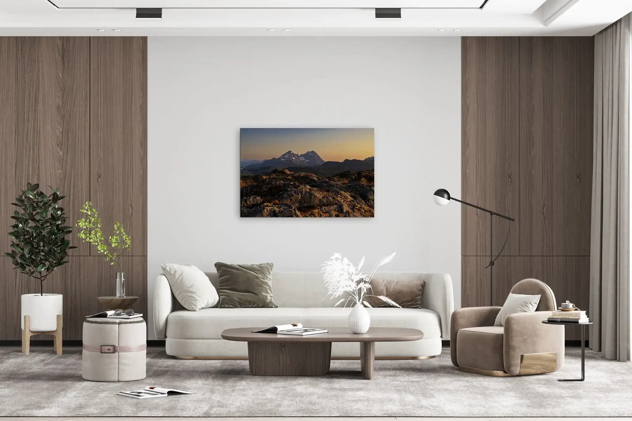 Mitternachtsgold der Lofoten Mockup