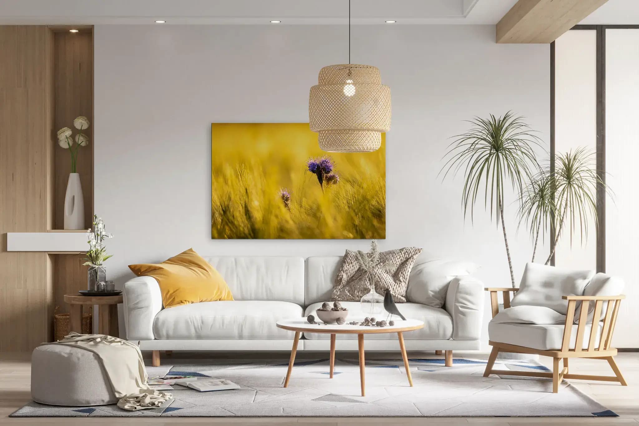 Goldenes Flüstern im Weizenmeer Mockup