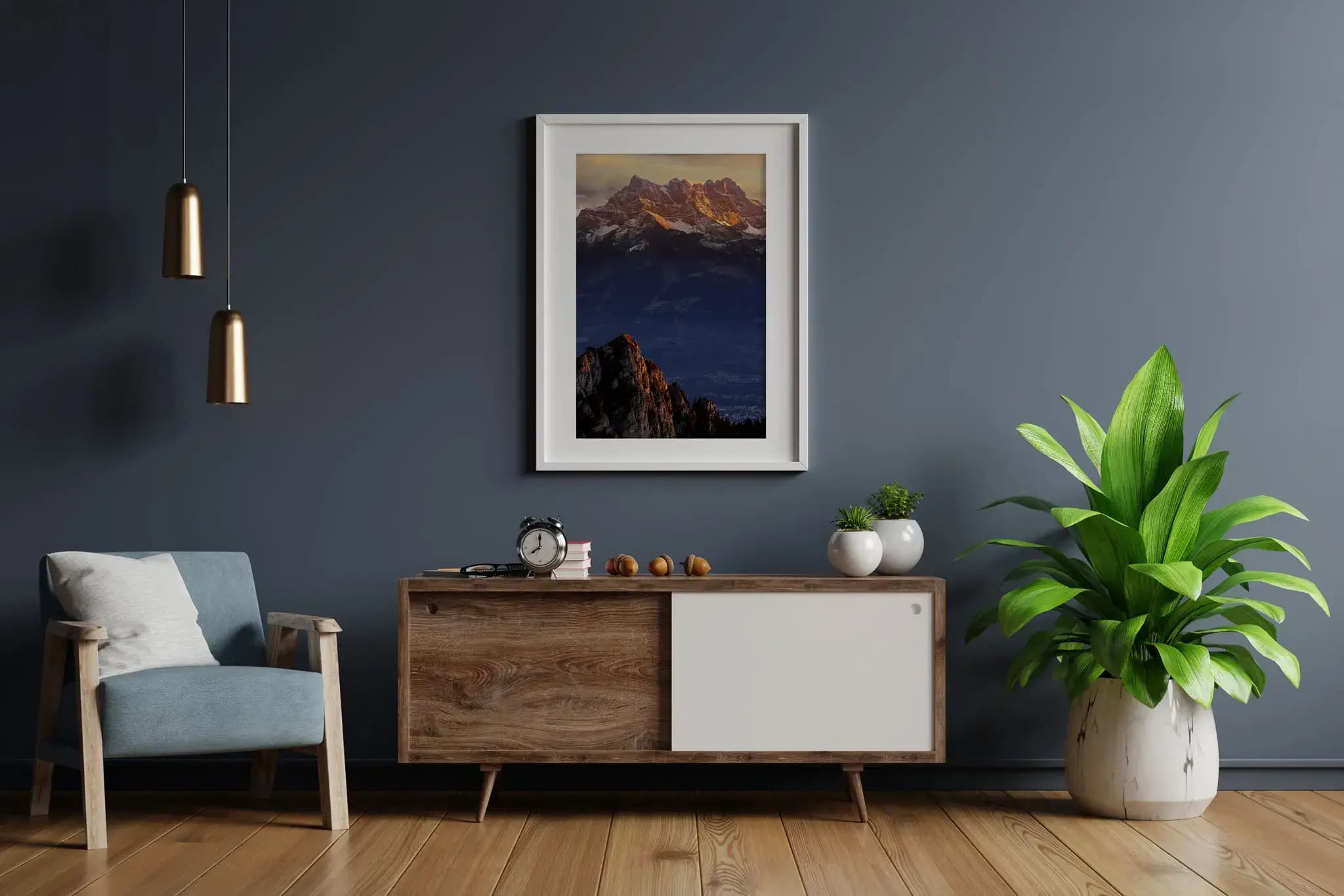 Les Dents Blanches Alpine Magic Mockup
