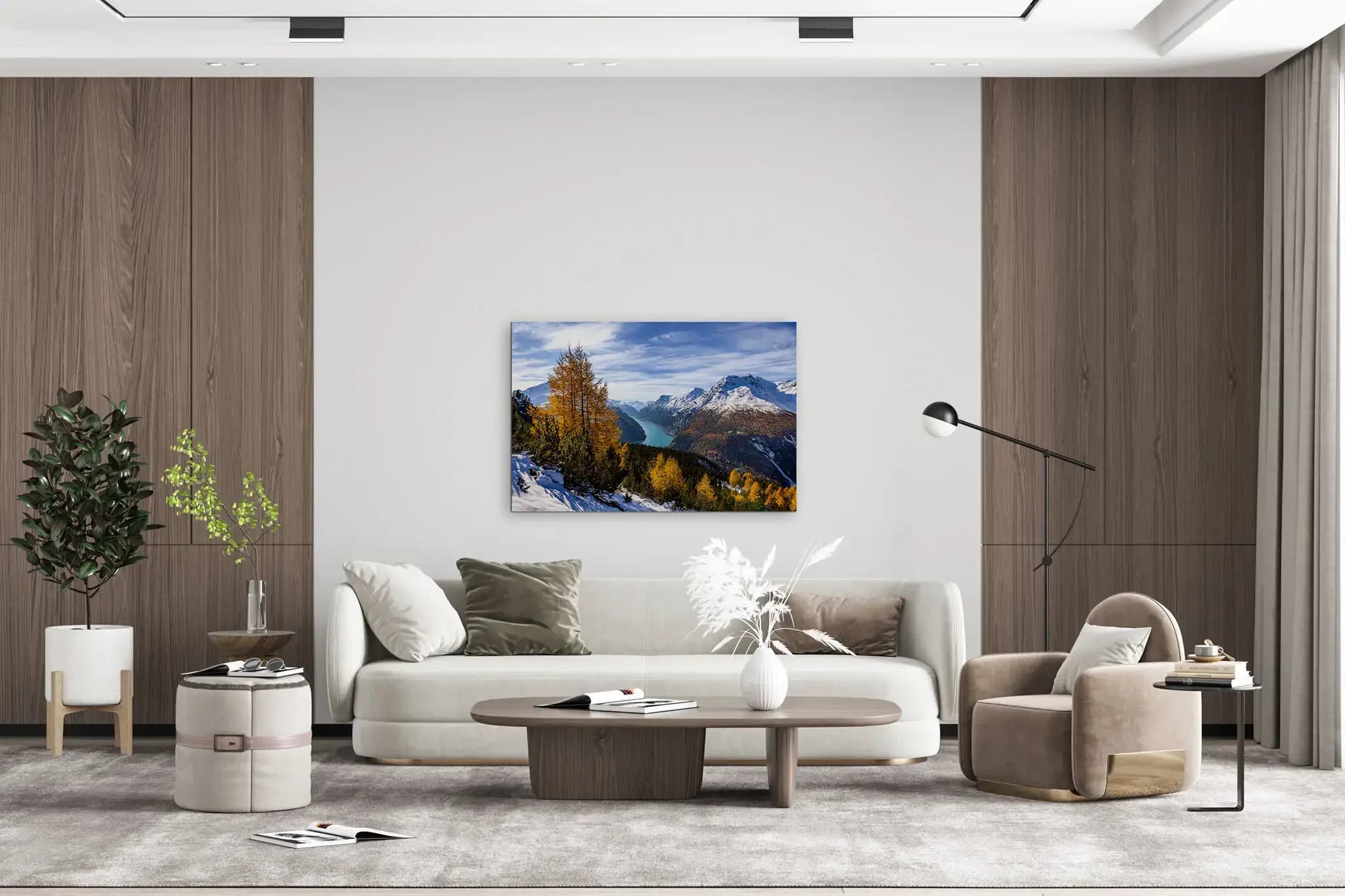 Elegance of Lake Livigno Mockup