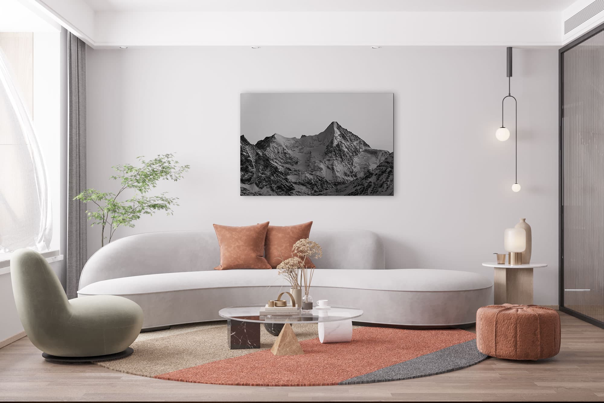 The sublime fascination of the Obergabelhorn Mockup