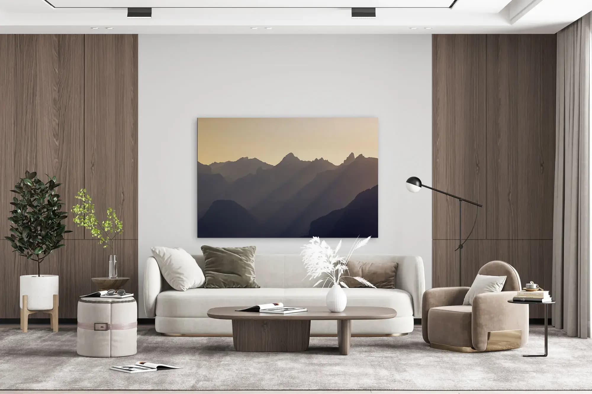 The magic of golden light Mockup