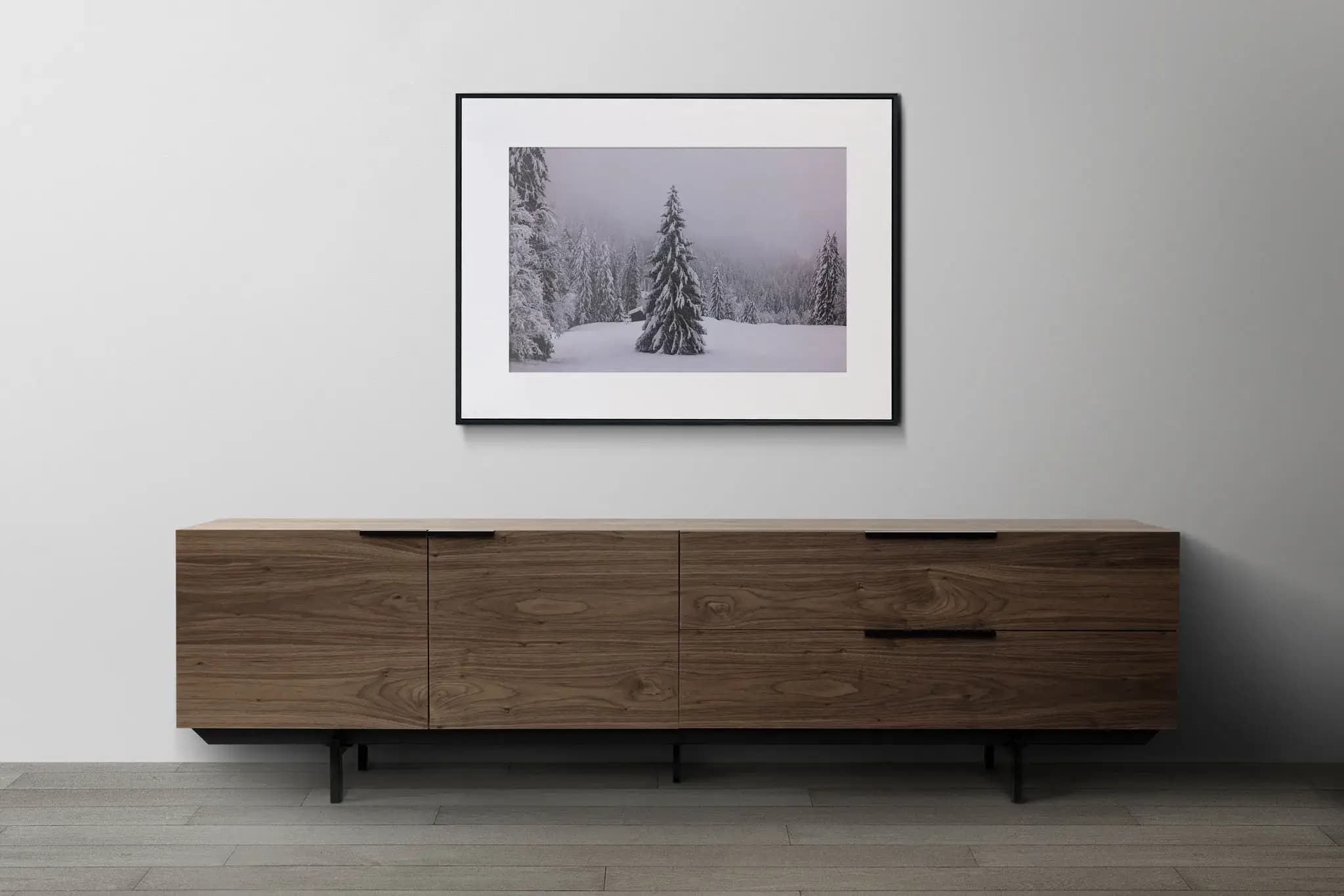 Elegance in the snow Mockup