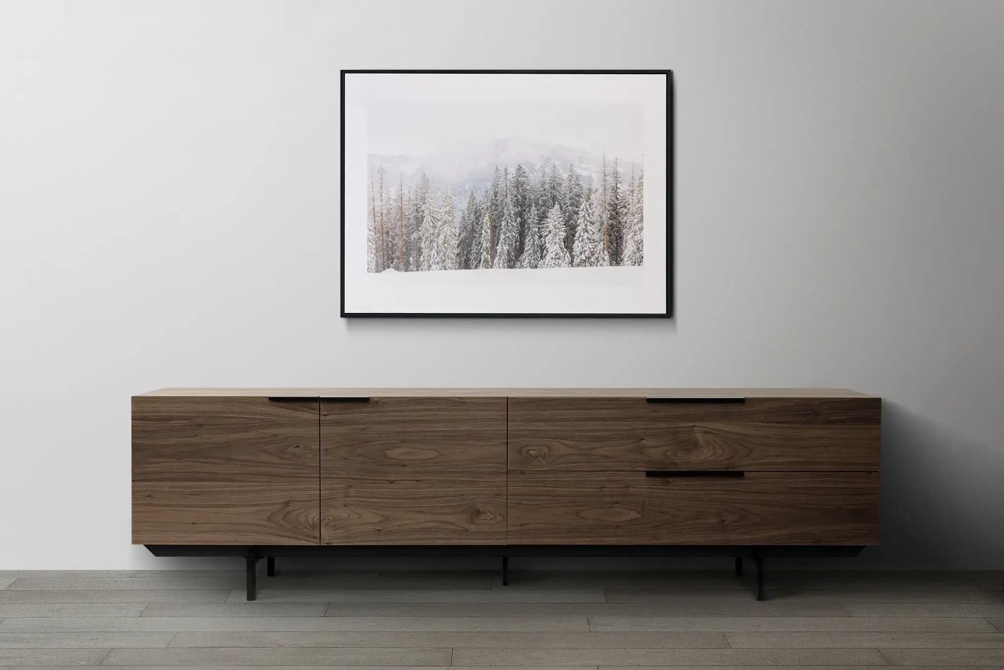 Icy forests of the Alps Mockup