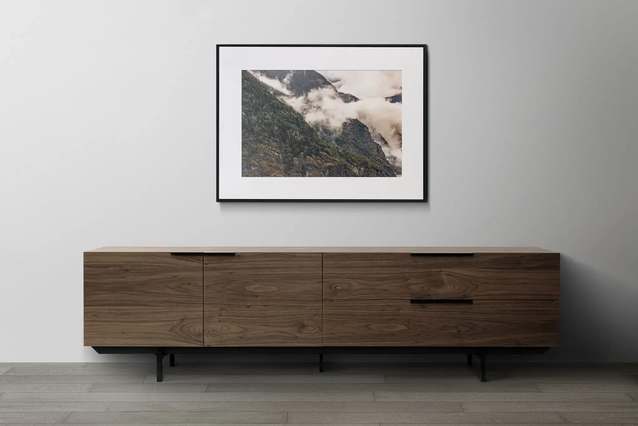 Mystical morning mist Mockup