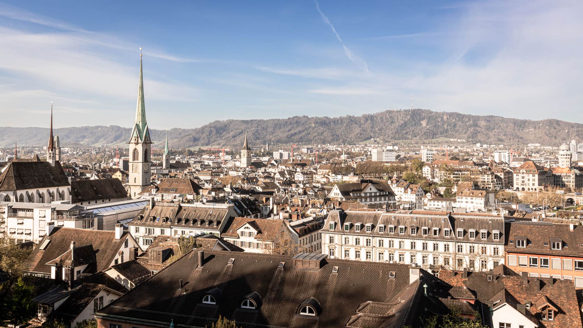 Zurich with the Uetliberg
