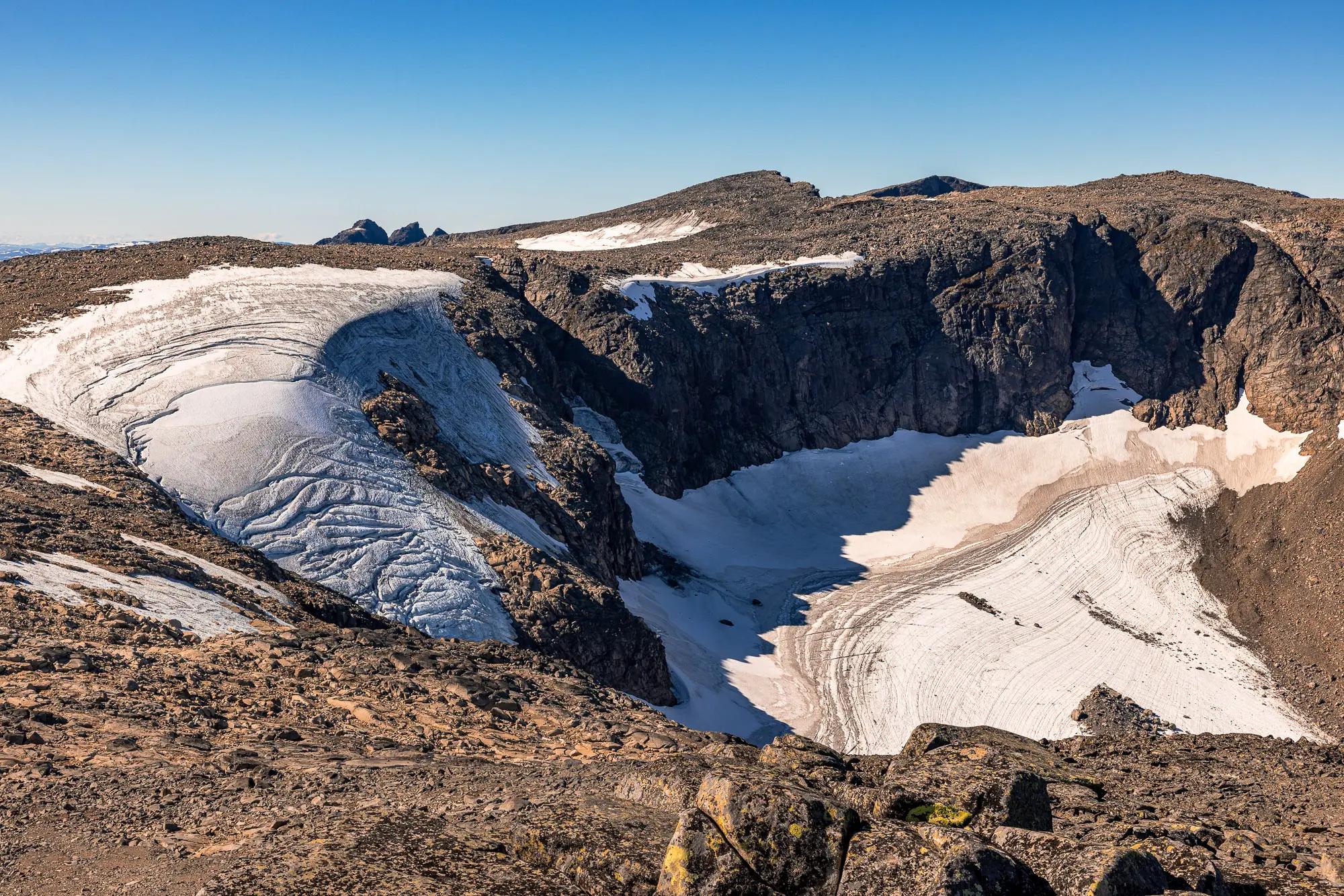Glacier retreat in the far North