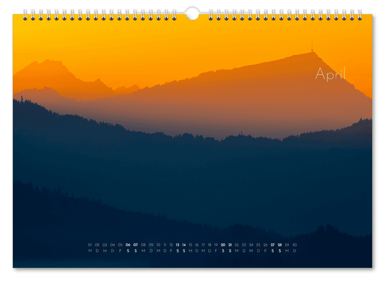 Mountains calendar 2024 3