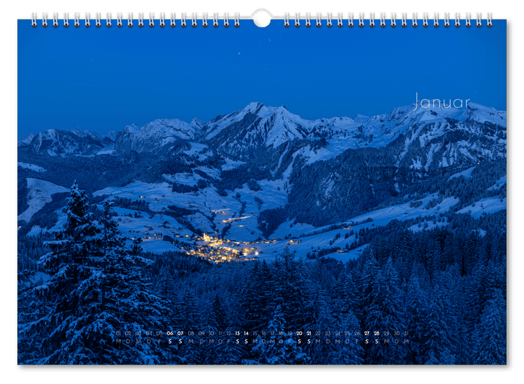 Mountains calendar 2024 0