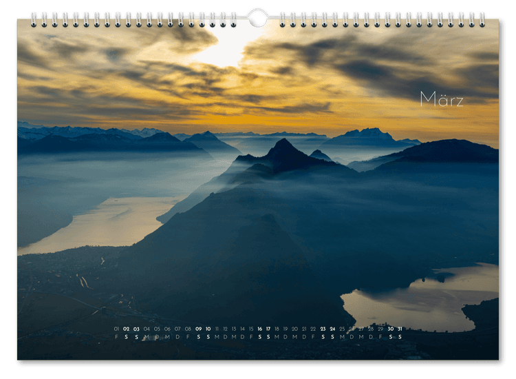 Mountains calendar 2024 2