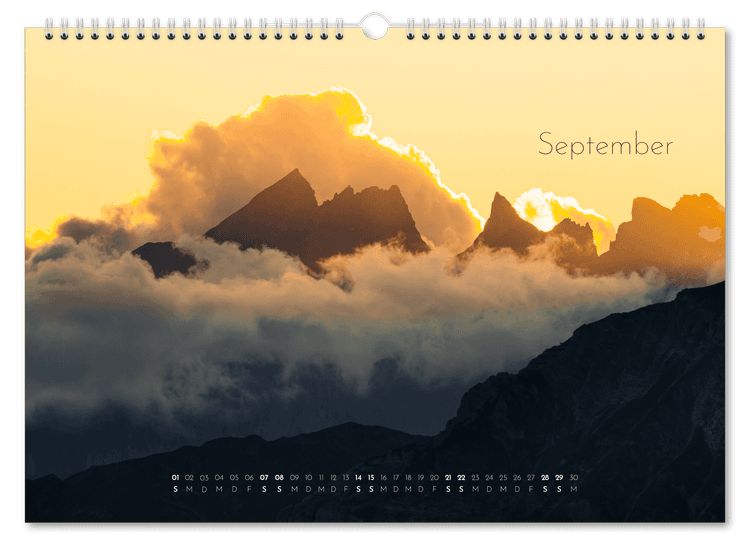 Mountains calendar 2024 8