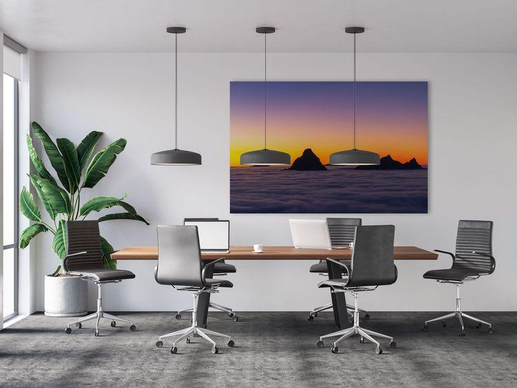 Why are landscapes suitable for the office?