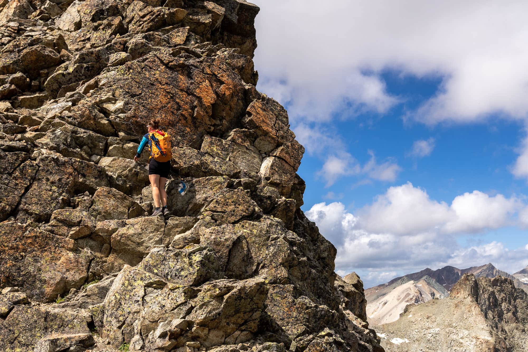 Climbing on Piz Julier