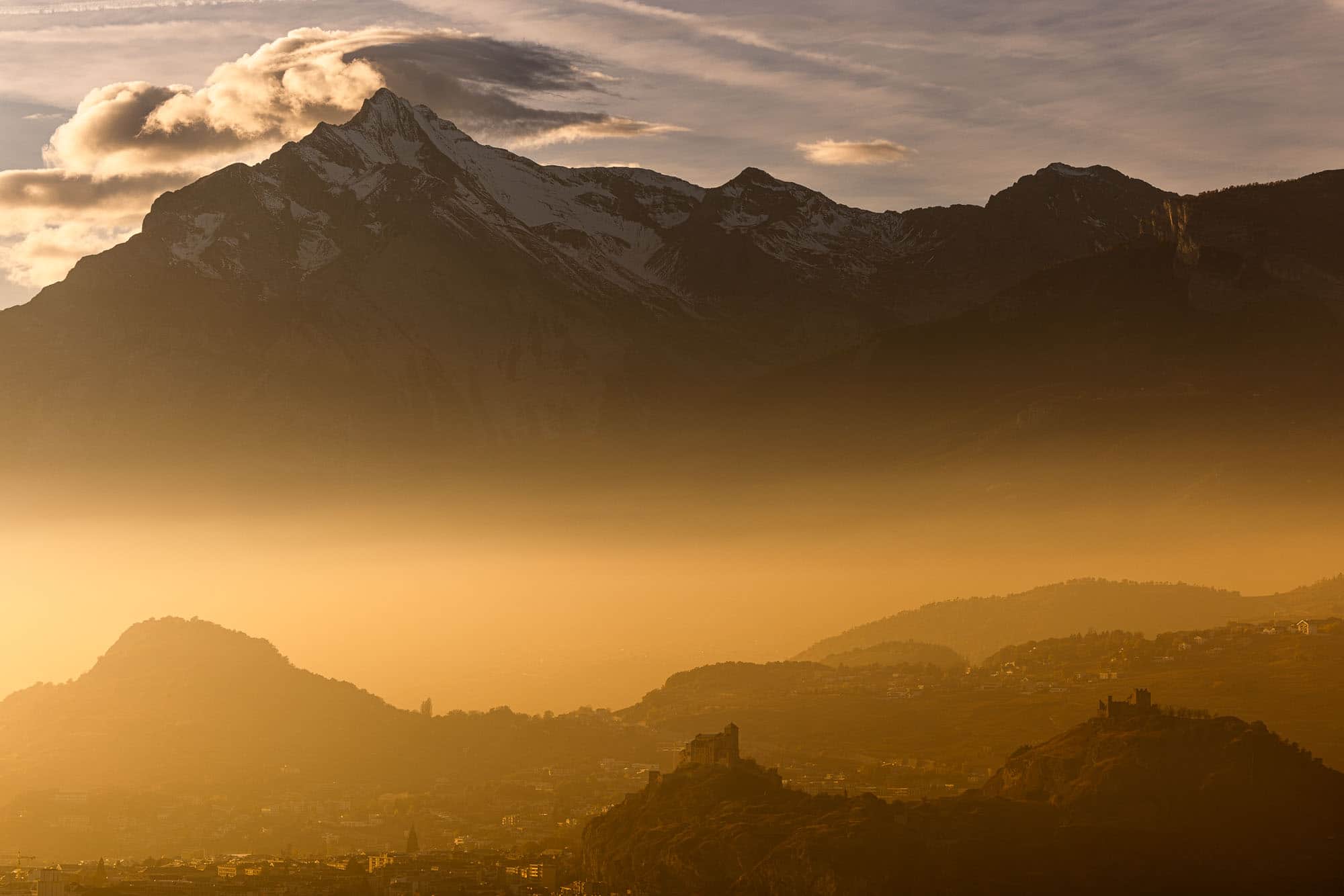 Tourbillon and Valère near Sion