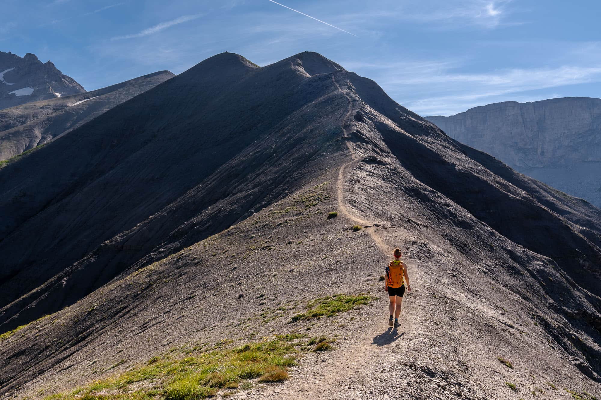 Hiking on the Sanetsch Pass