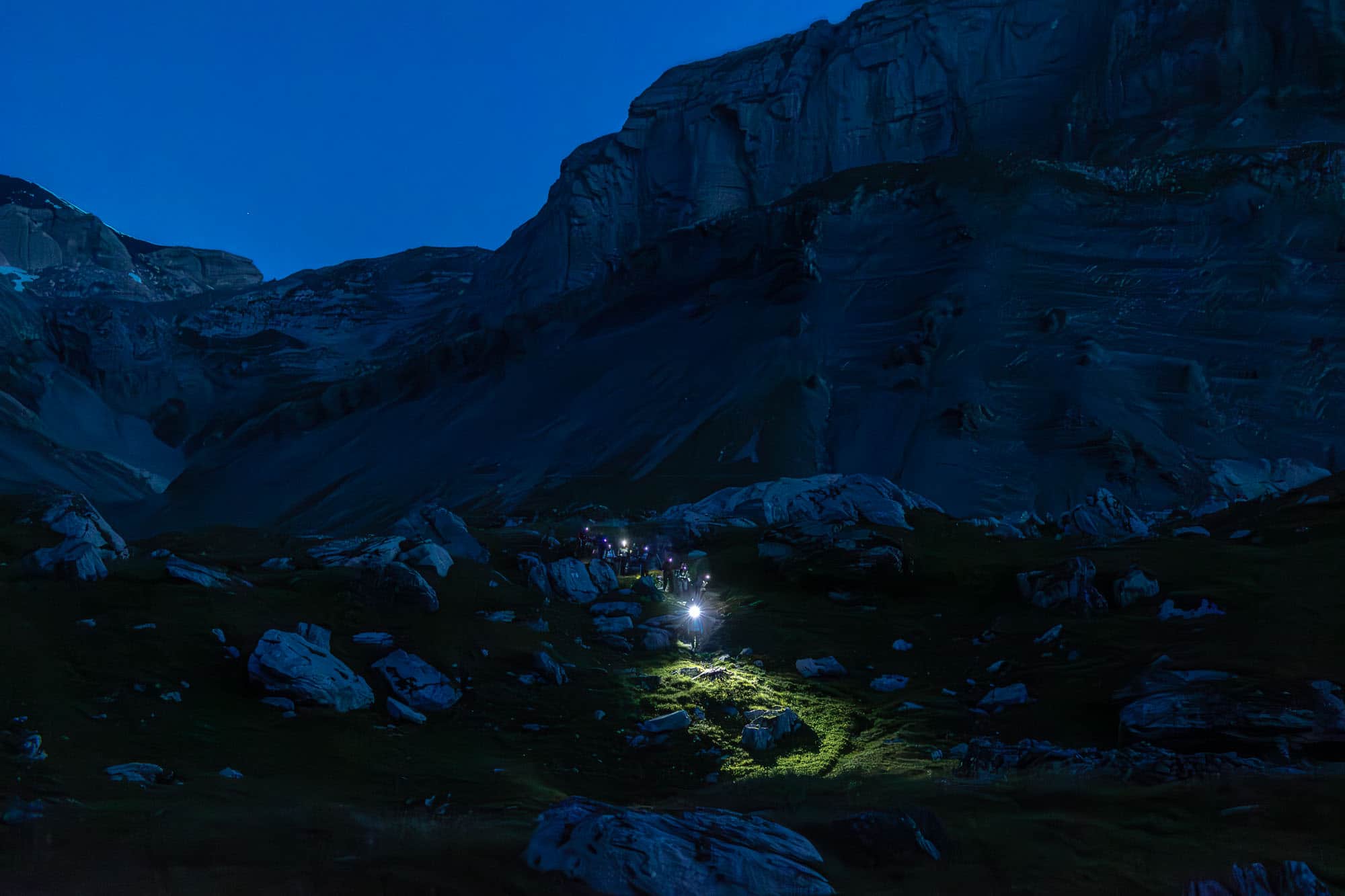 At the end of Lake Daubensee